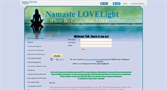 Desktop Screenshot of namastelovelight.com